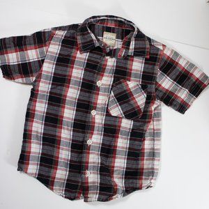 Arizona Boys Long Sleeve Plaid Shirt